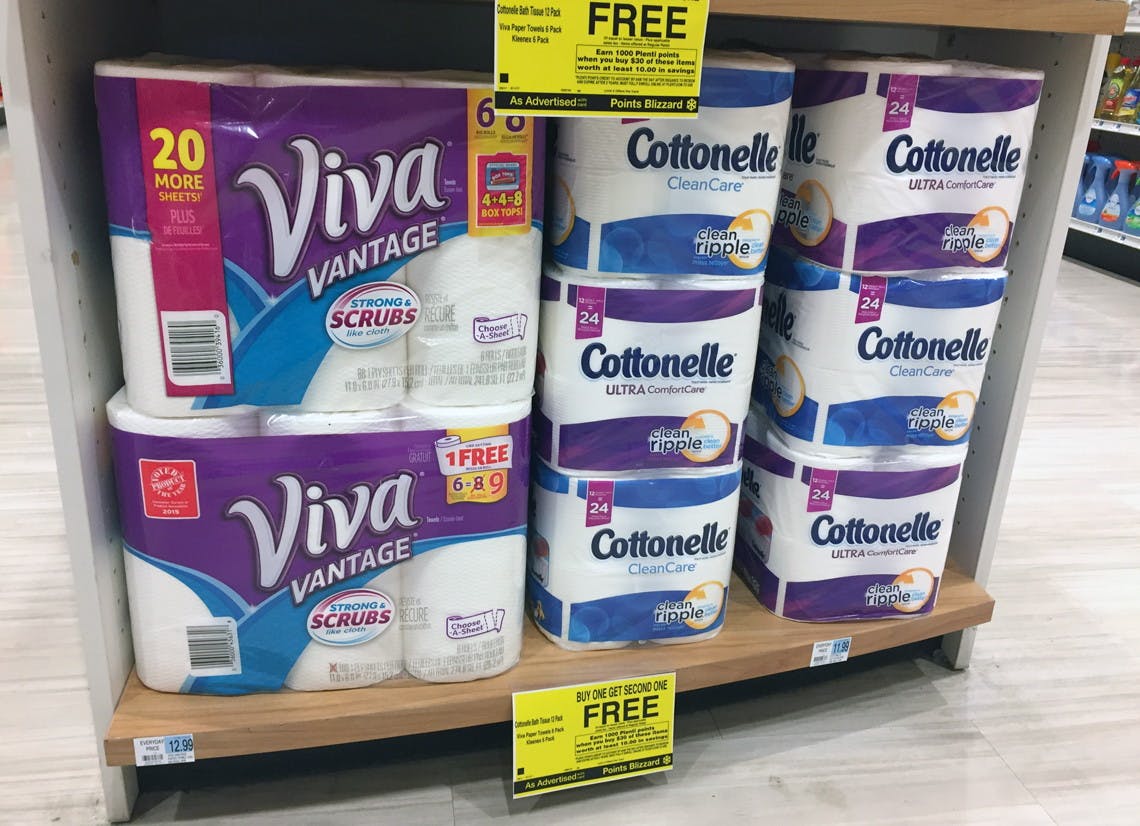 Cottonelle Toilet Paper 12Pack, Only 3.00 at Rite Aid! The Krazy