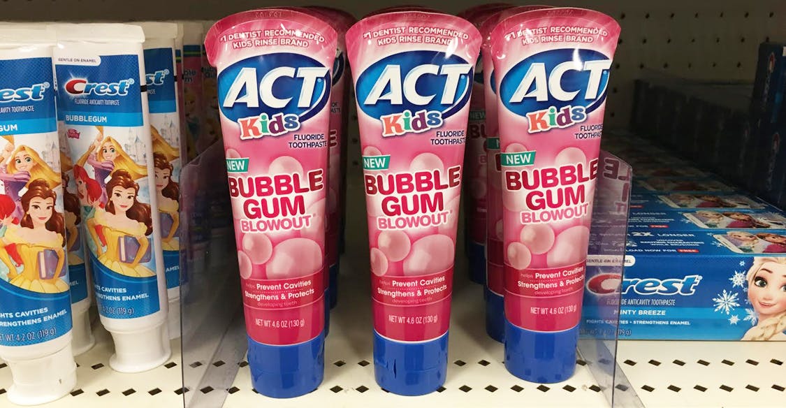 act tooth paste