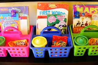 Make entertainment baskets.
