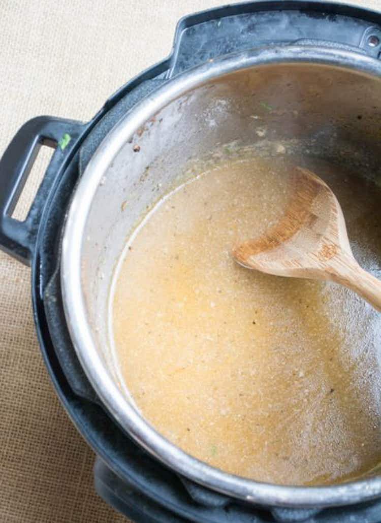 End in Sauté mode to reduce sauces or make a gravy in your Instant Pot.