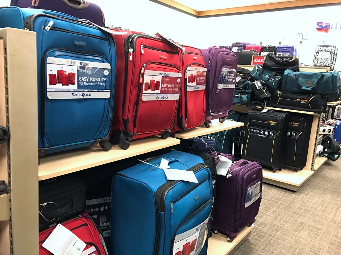 kohls in store luggage