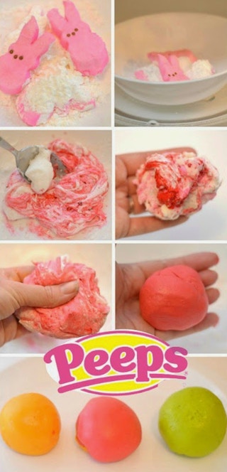Use Peeps to make play dough.