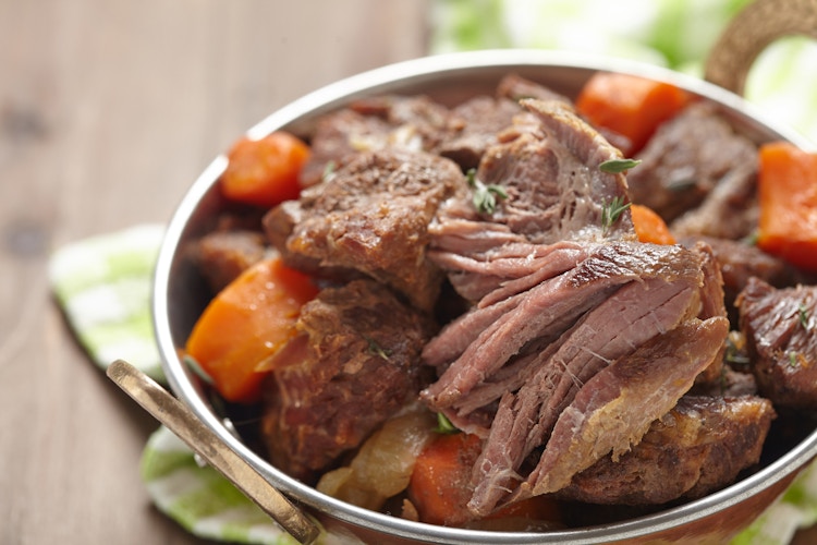 A bowl of Irish beef stew