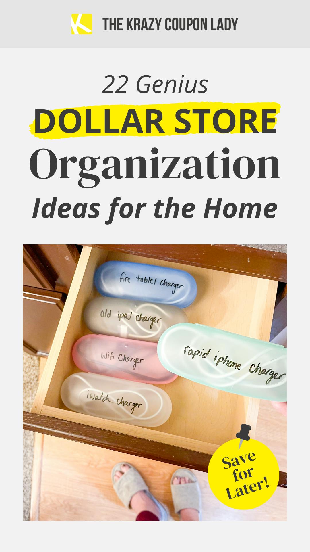 22 Ingenious Dollar Store Organization Ideas