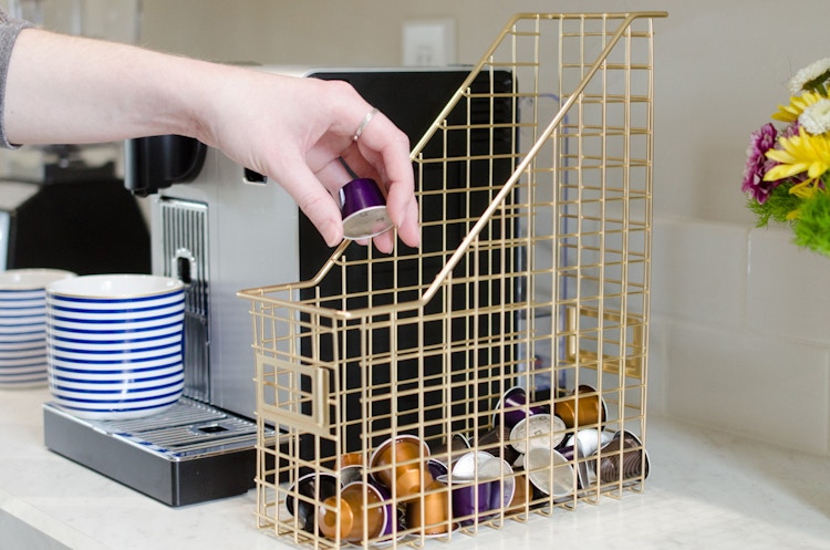 Store coffee pods.