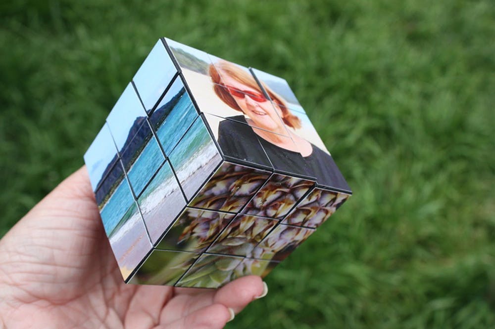 Create a personalized Rubiks Cube.