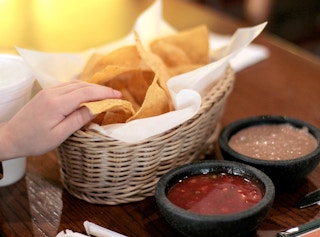eating out chips