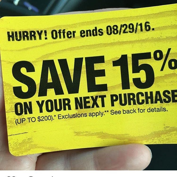 Home depot coupon 2015