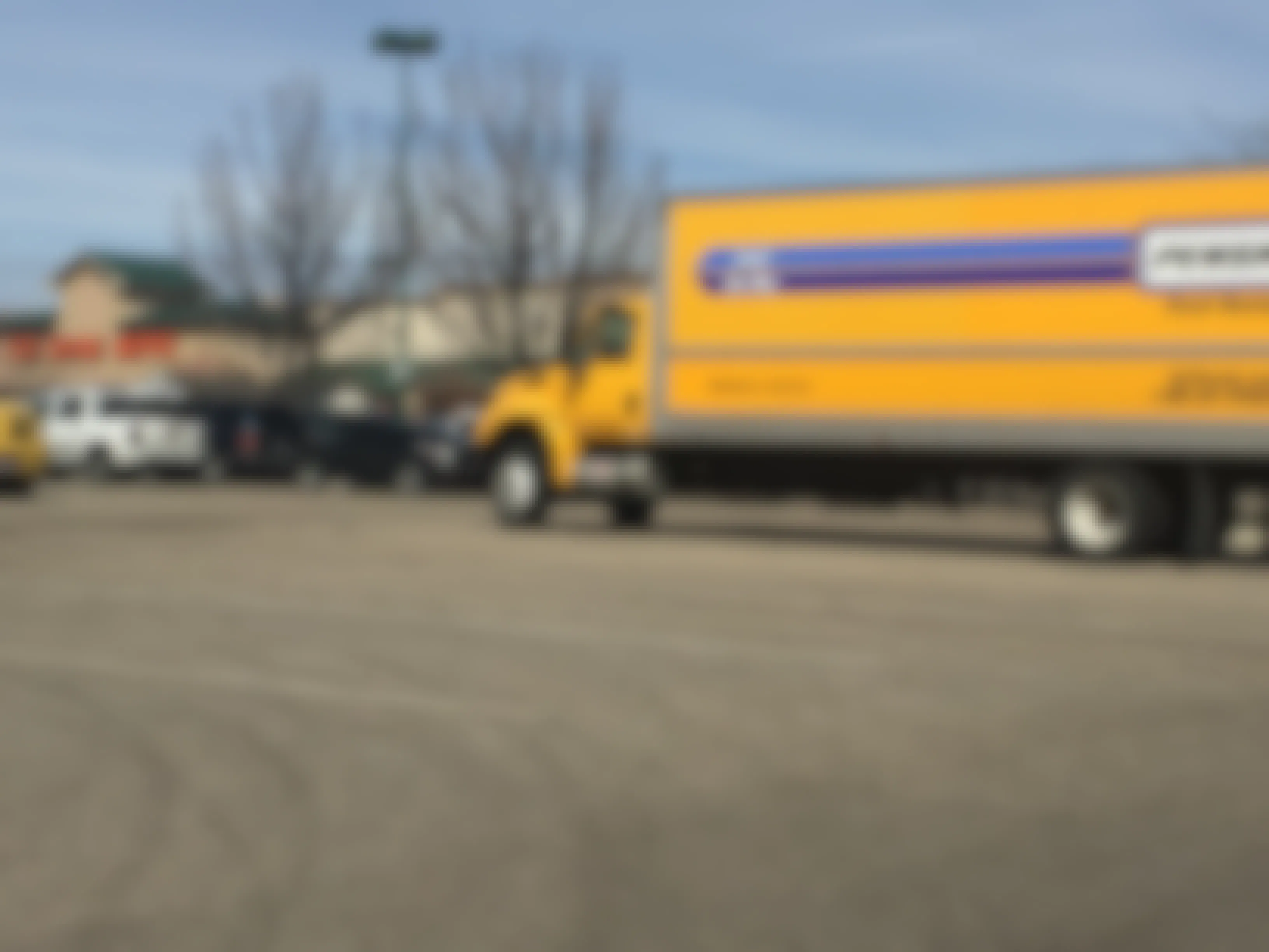 Penske truck in front of Home Depot