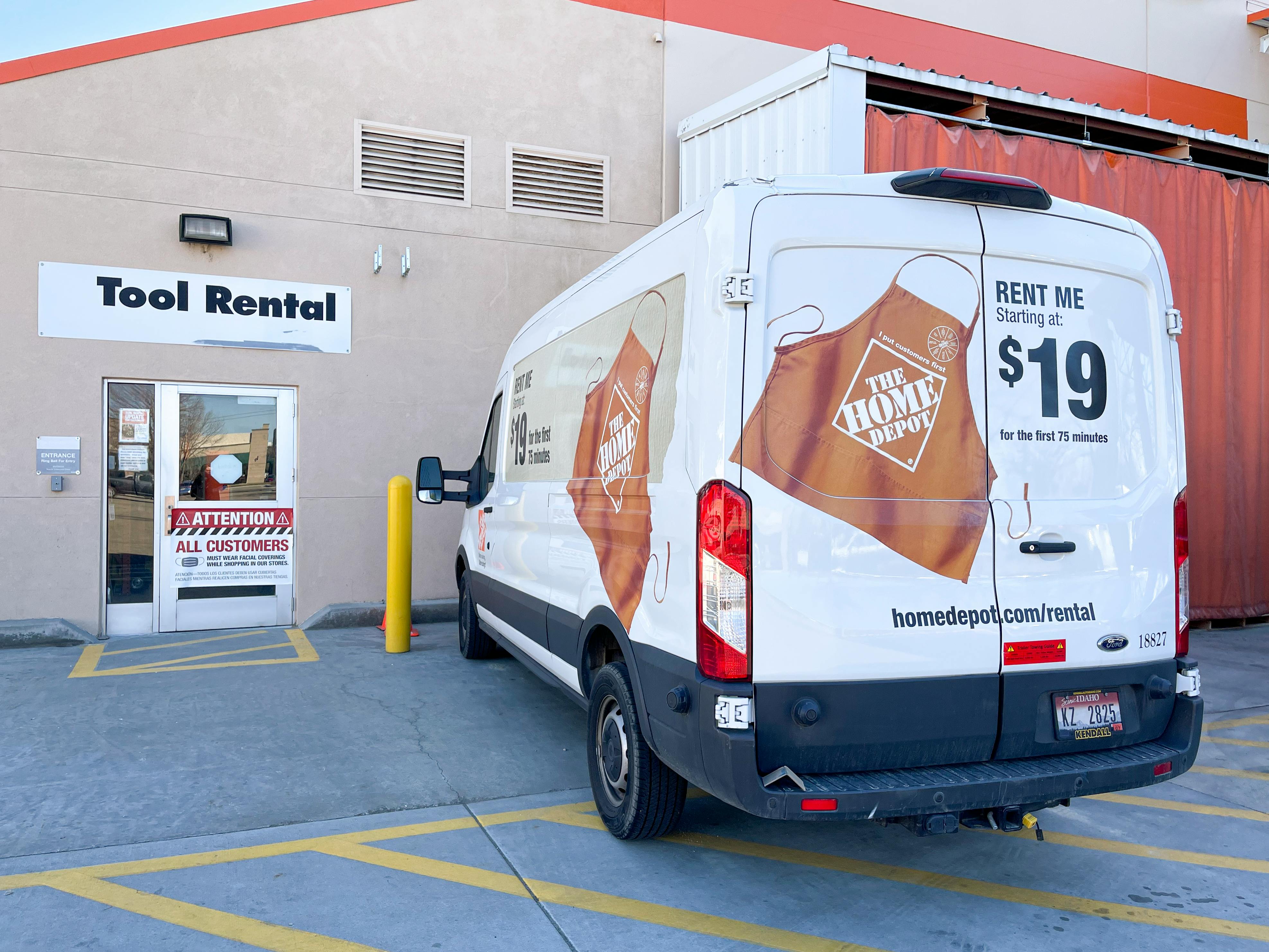 home depot pro delivery truck
