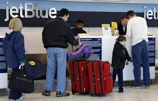 Pay for checked luggage when you book your flight and save $5.