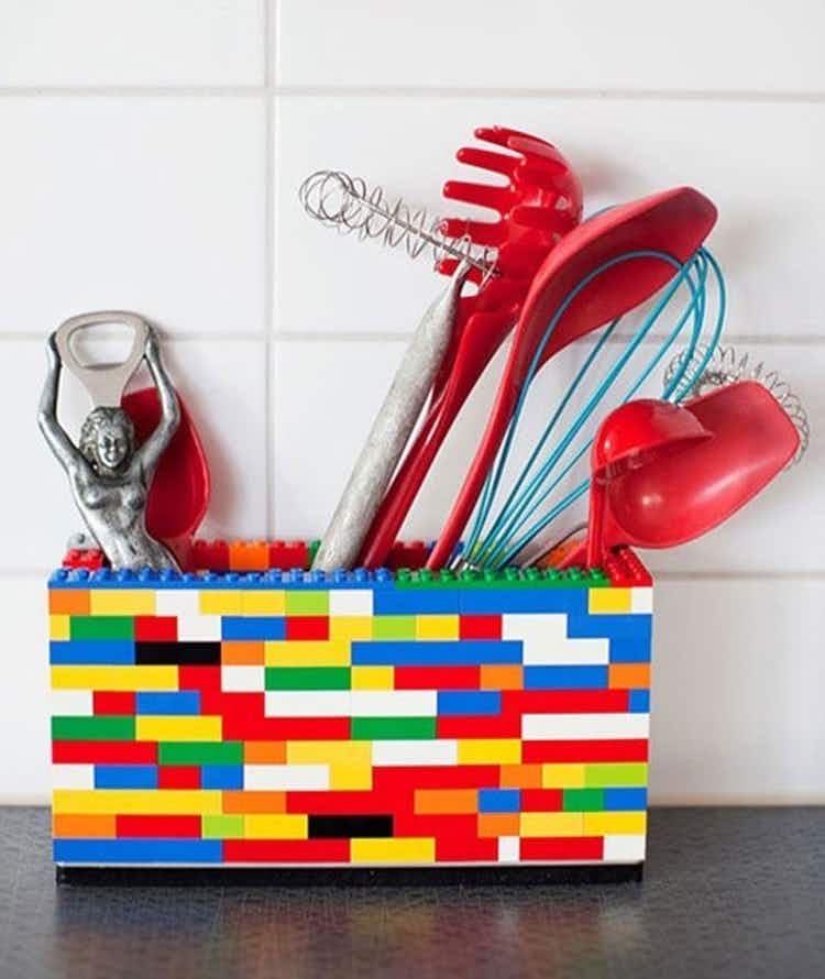 Organize kitchen utensils.