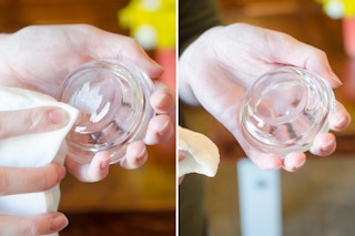 Remove sticker residue.