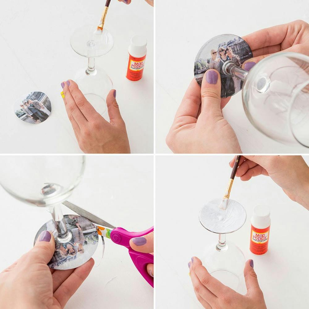 Make personalized wine glasses.