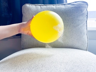balloon picking you dog hair