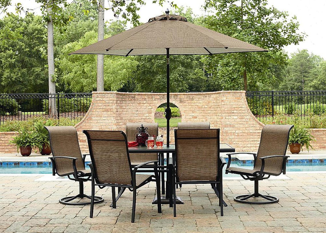 Sears 260 99 Garden Oasis 7 Pc Dining Set La Z Boy Deals The Krazy Coupon Lady