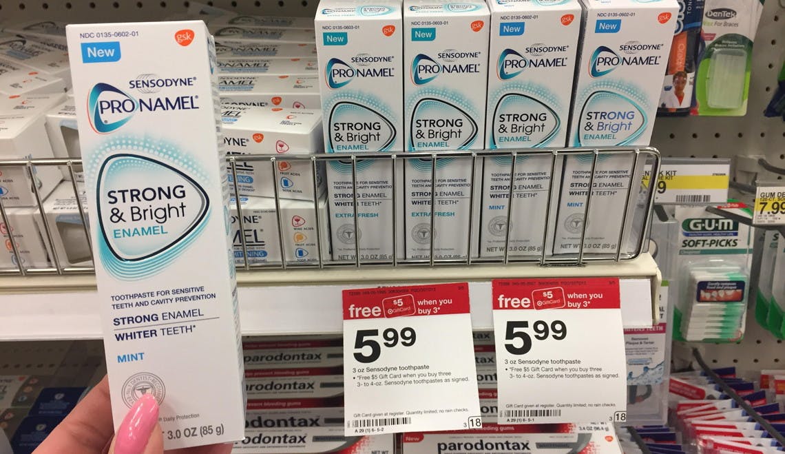 Sensodyne Strong & Bright Toothpaste, 2.24 at TargetSave 63! The