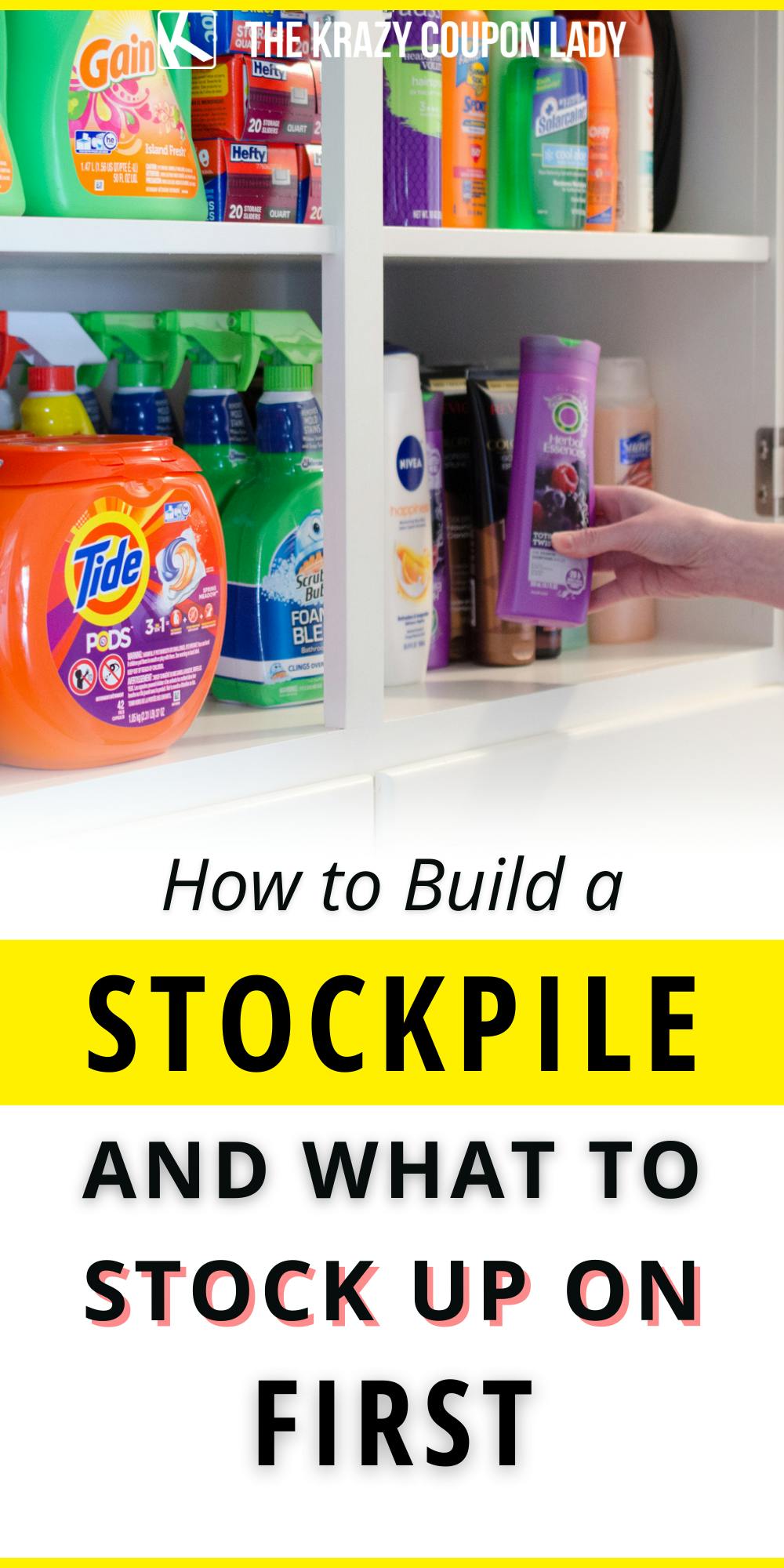 Coupon Stockpile Building 101: What to Stock Up on First