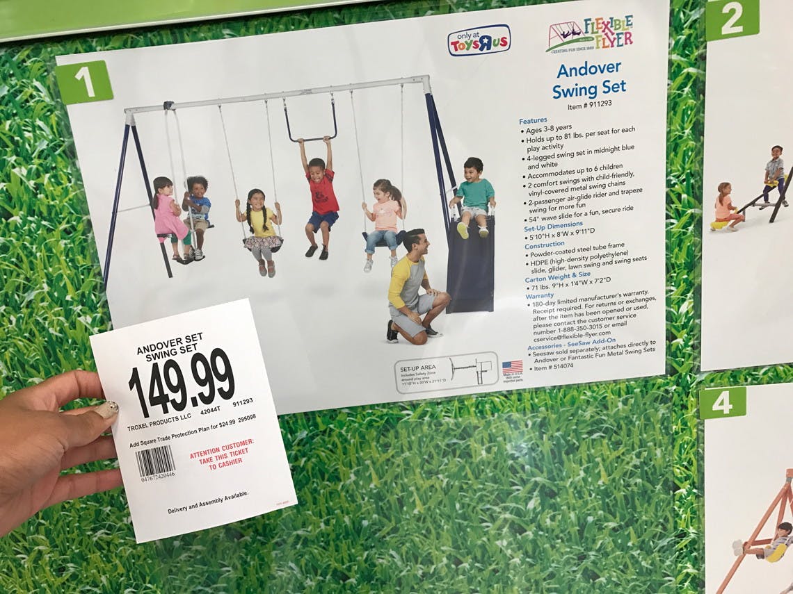 Andover Swing Set With Wave Slide Only 129 99 At Toys R Us The Krazy Coupon Lady