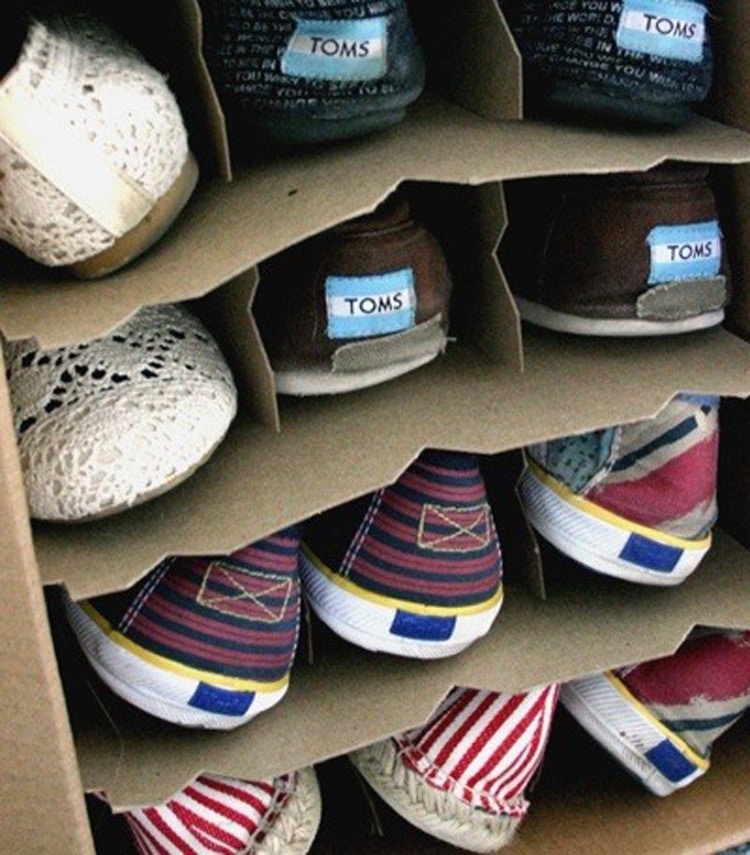Repurpose a wine box.