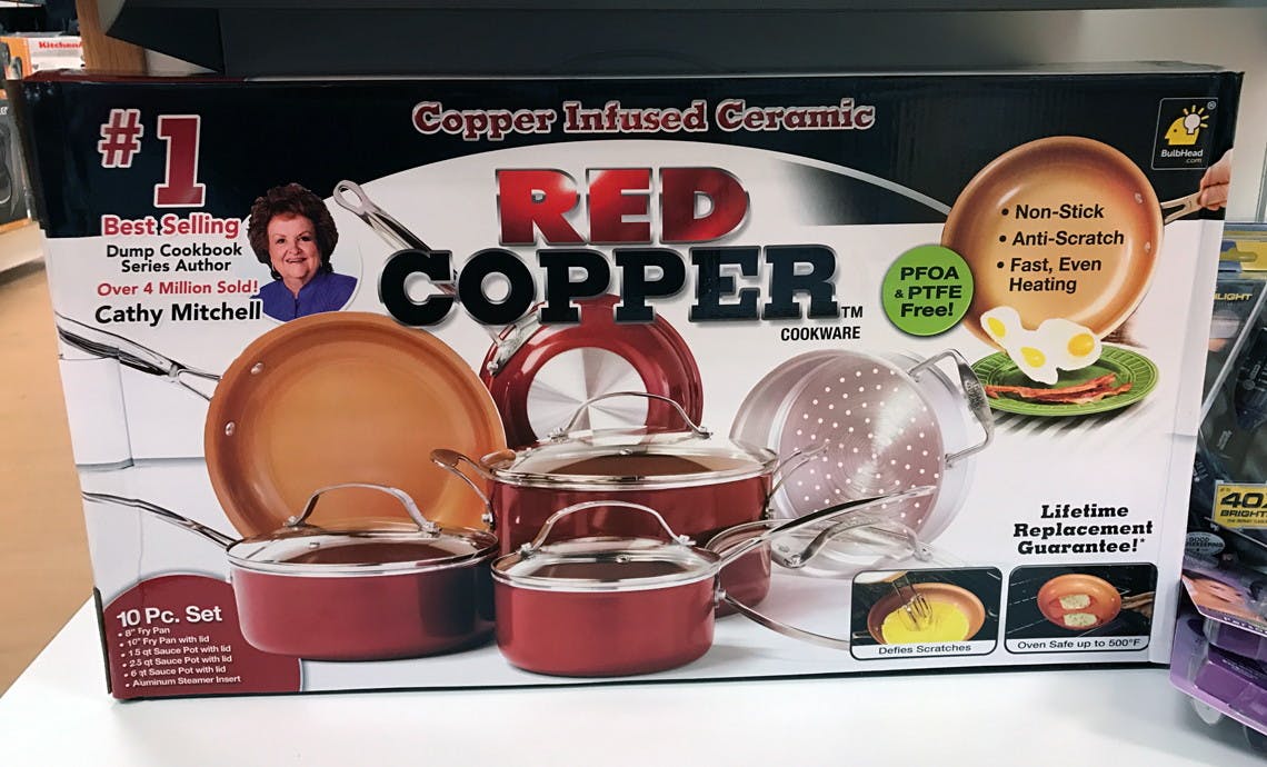 red copper brownie pan as seen on tv