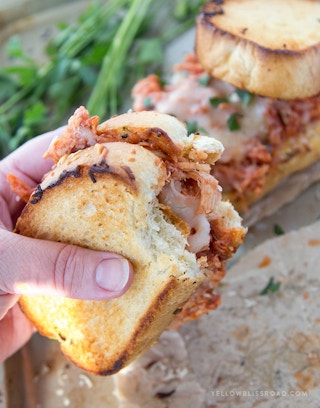 Shredded Chicken Parmesan Sandwich