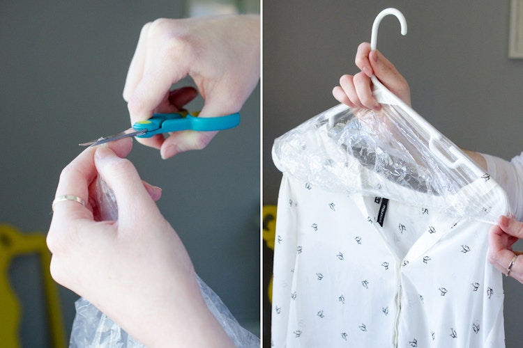 Stop dust from settling on clothes.