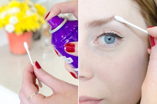 Keep eyebrow hairs in place.