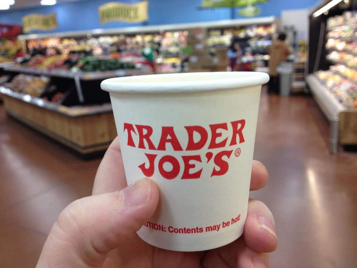 Free samples of anything in the store at Trader Joe's and Whole Foods