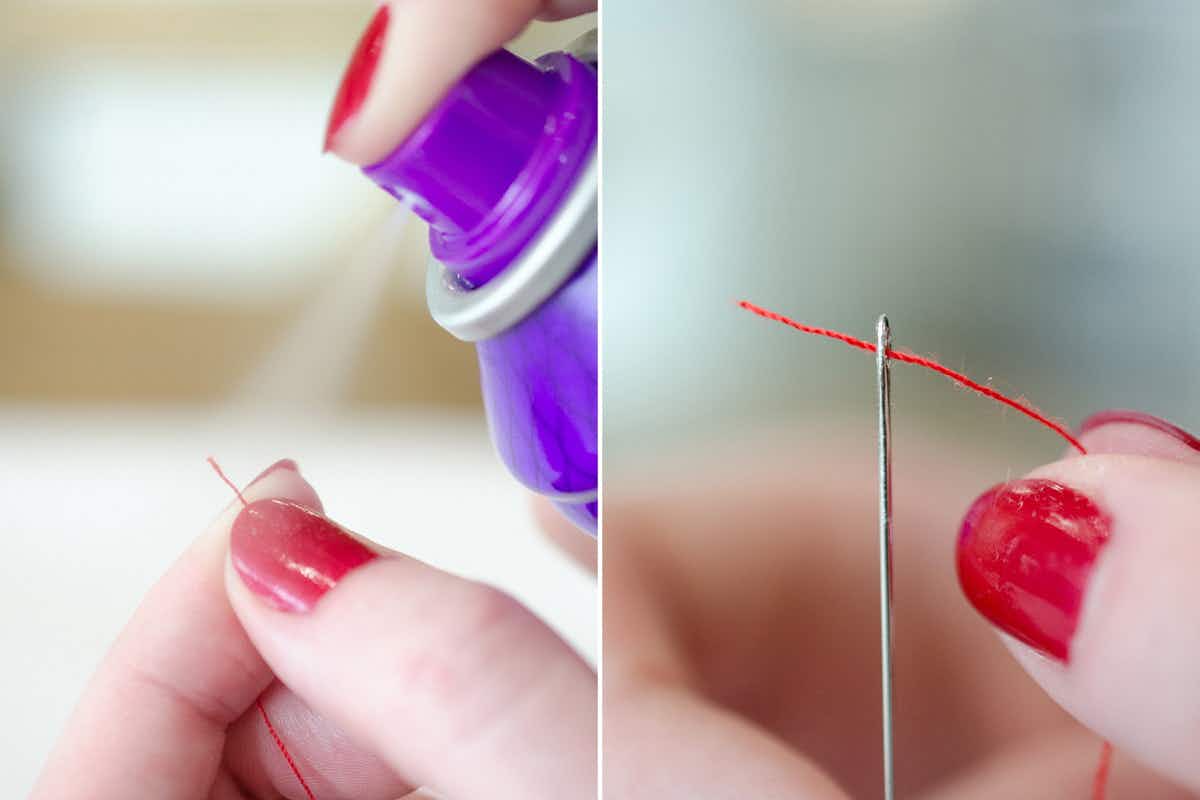 Thread a needle easily.