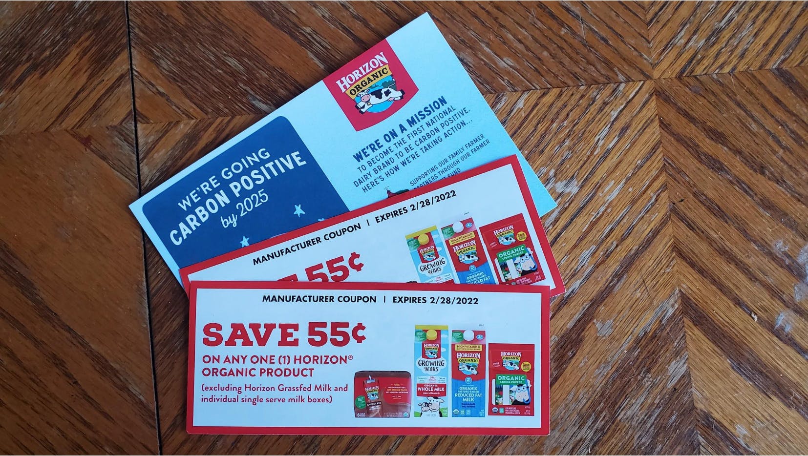 Horizon Organic free milk coupons