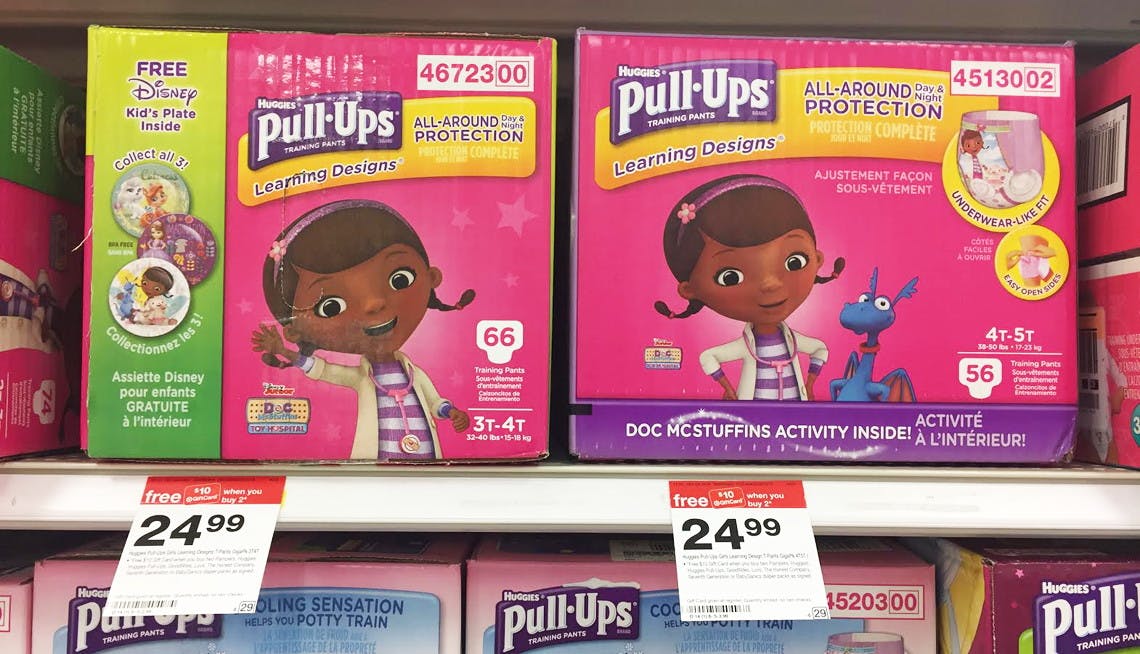 Huggies PullUps Super Packs, 16.49 at Target + Free 10.00 Target