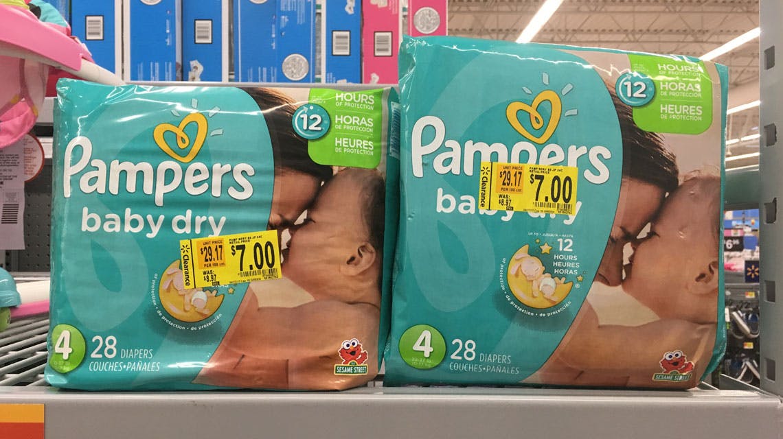 walmart clearance diapers