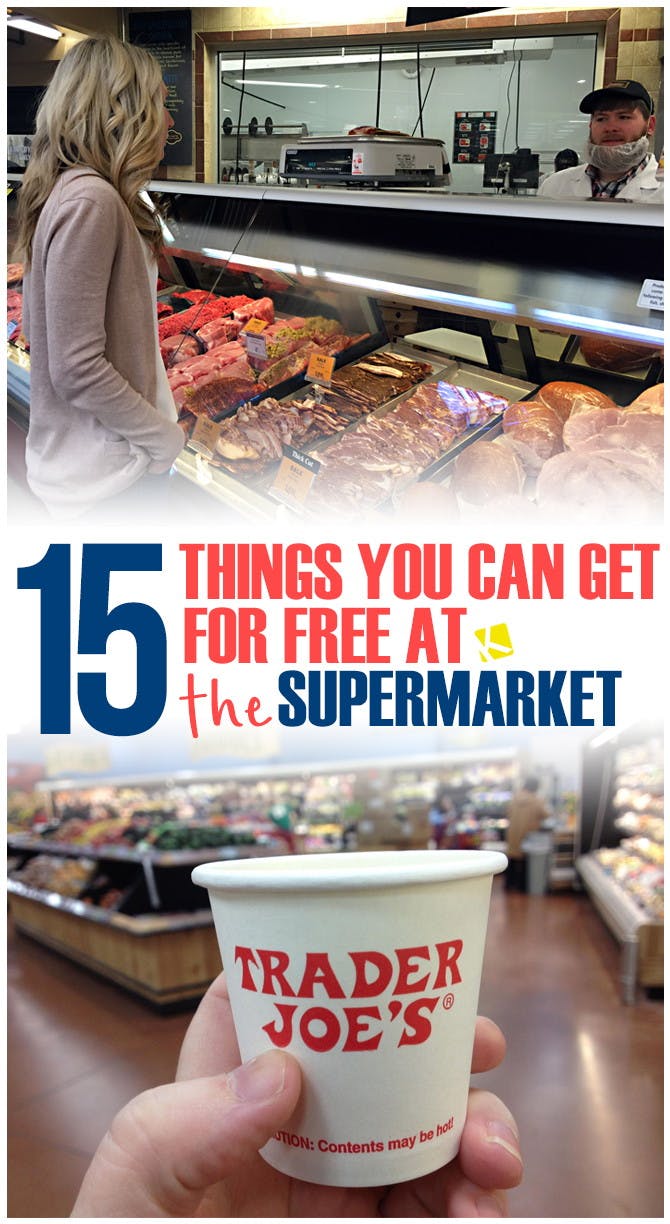 15 Awesome Things You Can Get for Free at the Supermarket