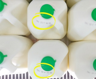 Milk expiration dates