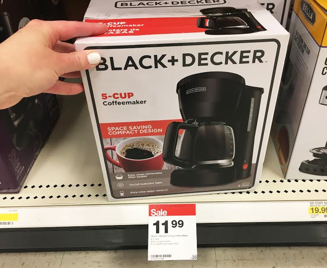 Black + Decker 5-Cup Coffee Maker, Only 
