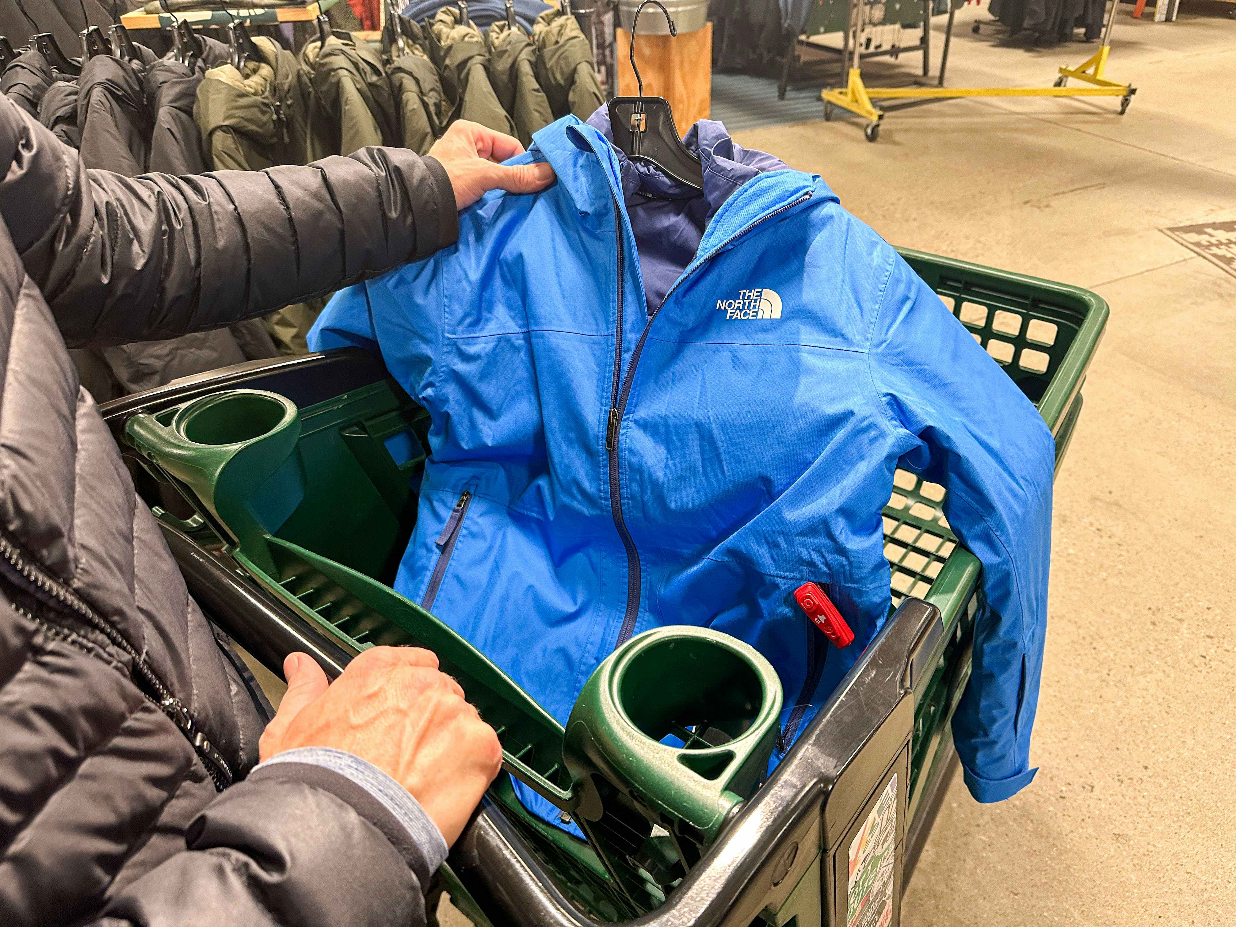a north face jacket in rei cart 