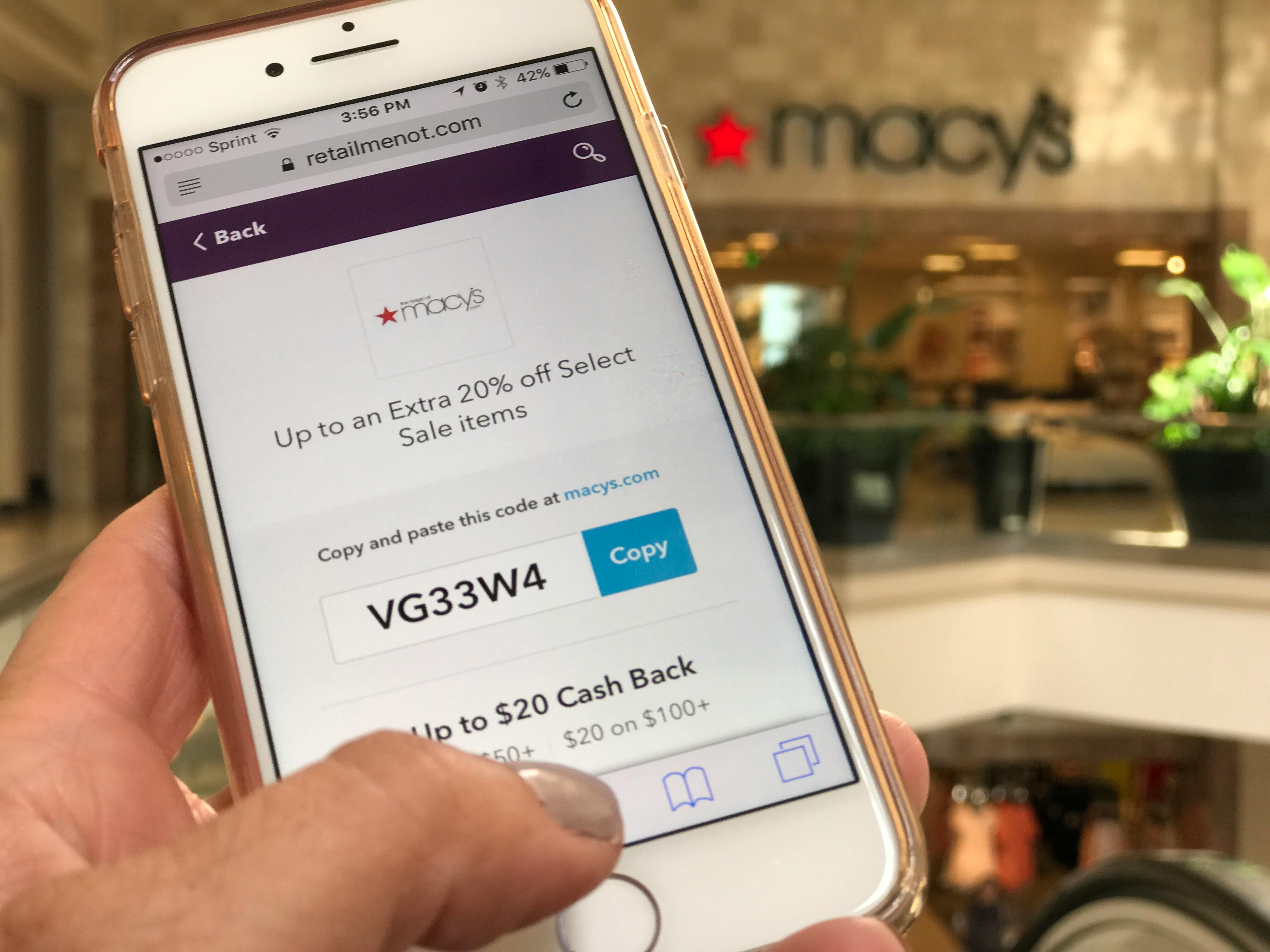 Macys coupon in store today printable