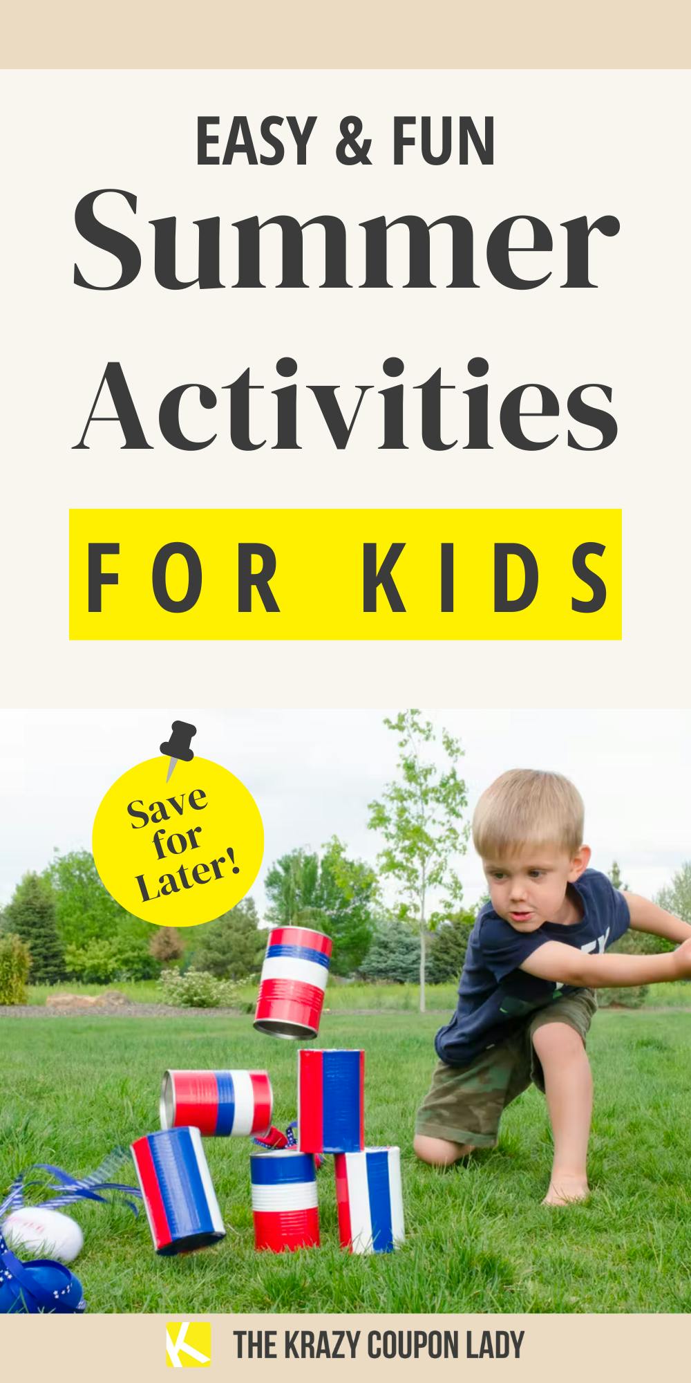 28 Easy & Fun Summer Activities for Kids