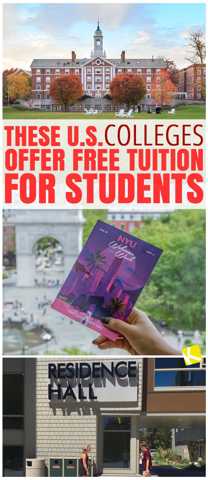 These U.S. Schools Offer Free College Tuition for Students
