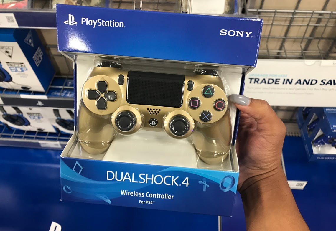 gold ps4 controller best buy