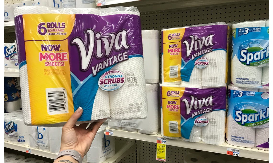 Run! Viva Vantage Paper Towels 6Pack, Only 1.83 at CVS! The Krazy