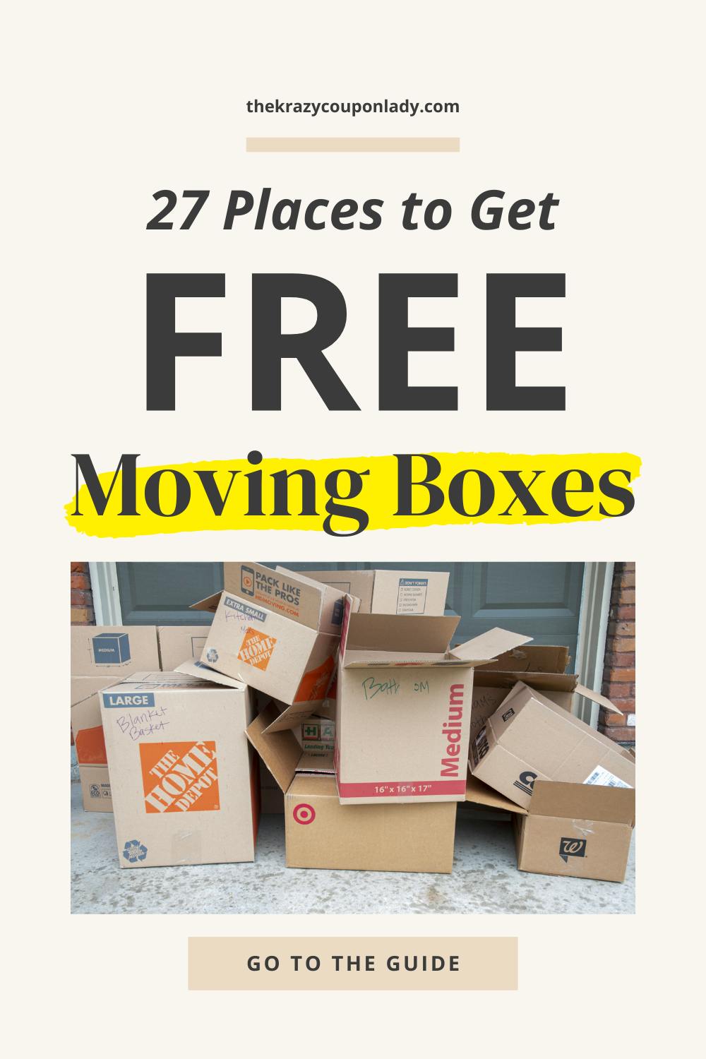 27 Places to Get Free Moving Boxes