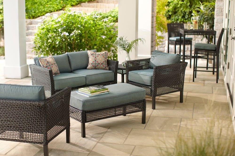 Home Depot Hampton Bay 4 Pc Patio Set Only 479 40 Save 40 The Krazy Coupon Lady