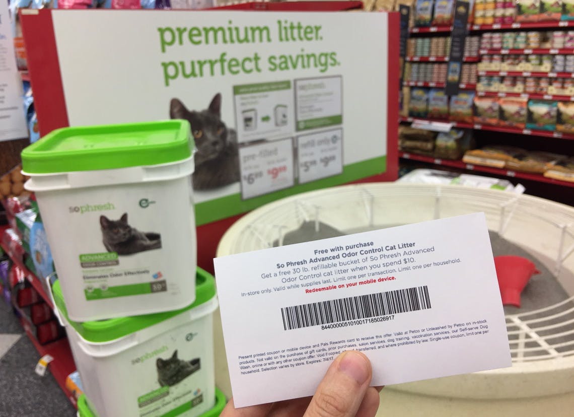 Petco & Petsmart Free So Phresh Cat Litter w/ Purchase + 20.4 Lb Bags