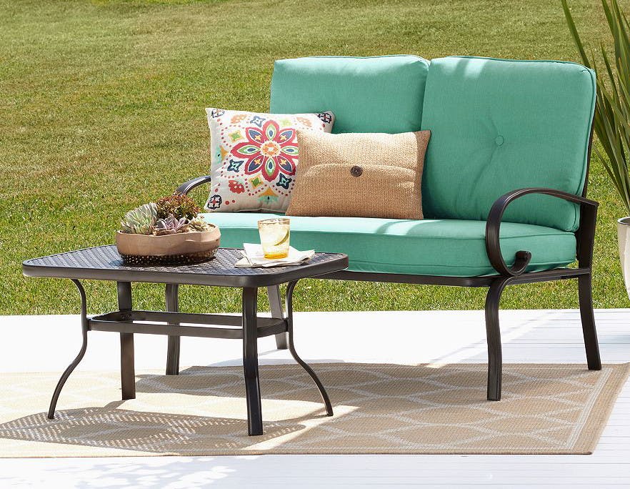 Claremont Patio Loveseat Coffee Table Set Only 137 49 25 00 Kohl S Cash The Krazy Coupon Lady