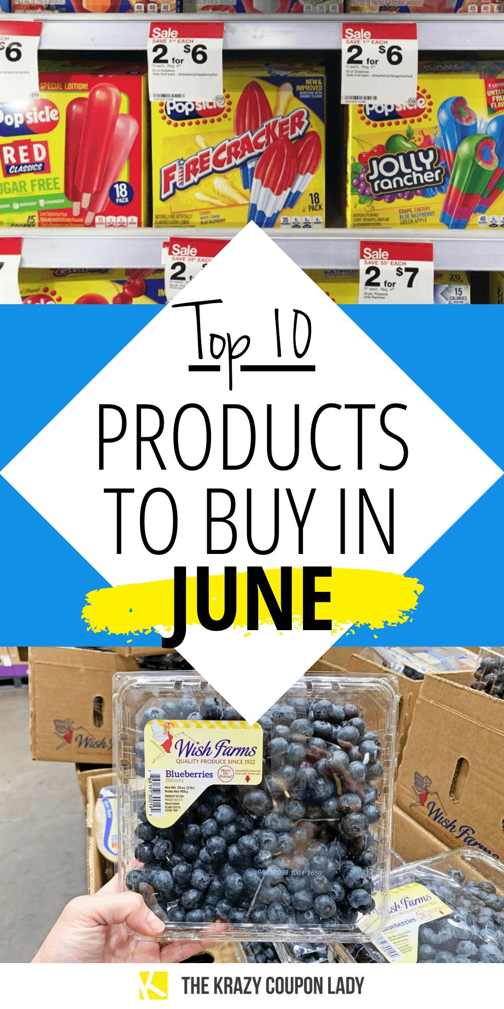 Top 10 Things to Stock Up on in June