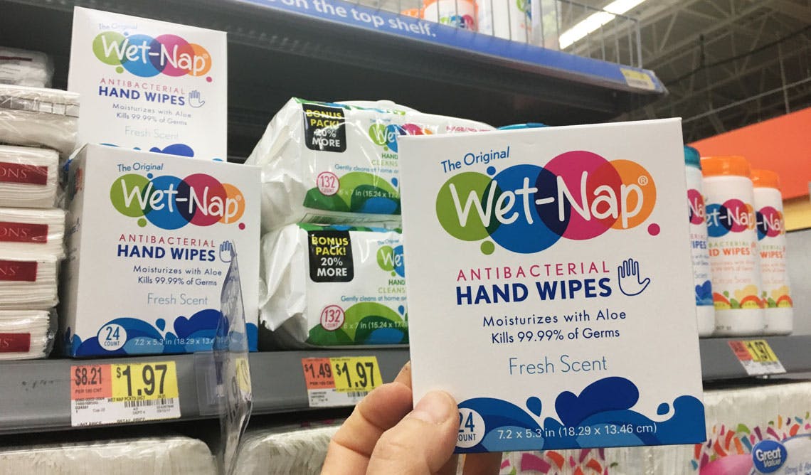 wet nap hand wipes