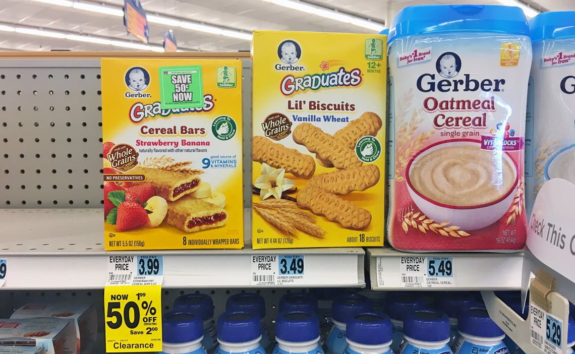 gerber cereal bars