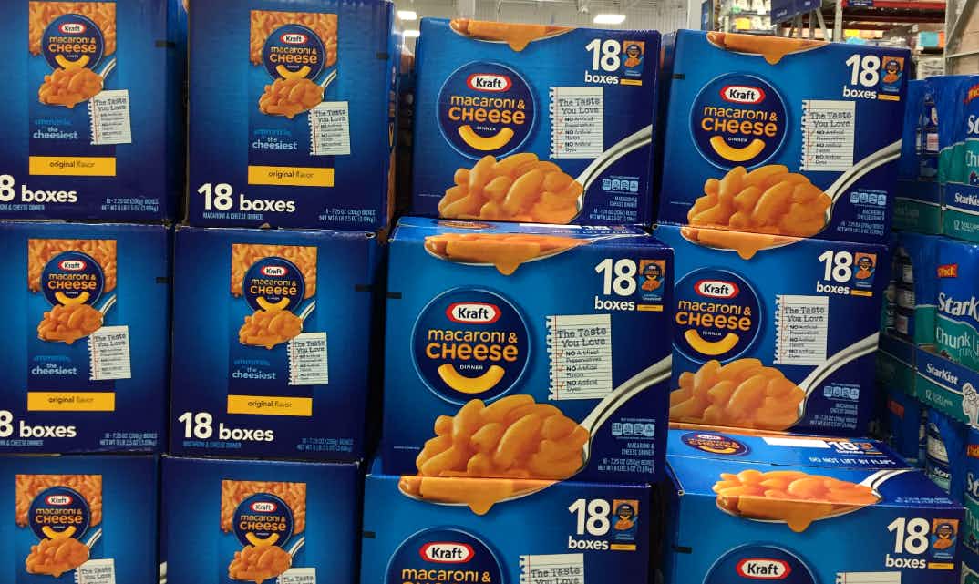 kraft mac & cheese 18 ct pack